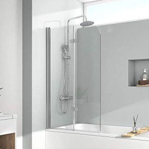 Badewannenaufsatz EMKE 110x140cm Duschtrennwand - badewannenaufsatz emke 110x140cm duschtrennwand