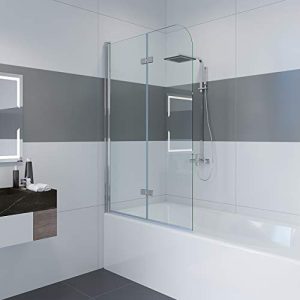 Badewannenaufsatz IMPTS Duschwand, 120 x 140 cm - badewannenaufsatz impts duschwand 120 x 140 cm