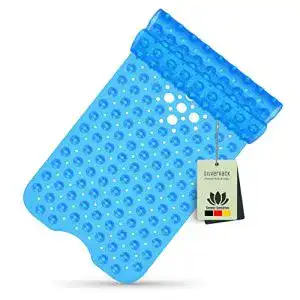 Badewannenmatte silverrack 100x40 cm blau antirutschmatte
