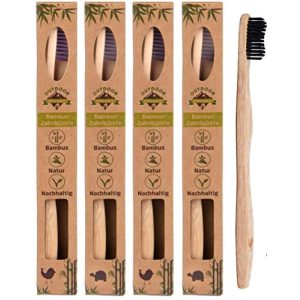 Bambus-Zahnbürste OUTDOOR FREAKZ 4er Pack Zahnbürste