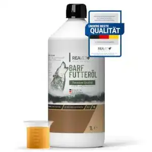 Barf oel reavet profi futteroel hunde 1 liter 1 kaltpressung