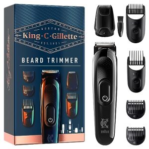 Bartschneider Gillette King C. Barttrimmer für Herren, kabellos