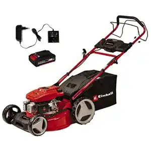 Benzinrasenmaeher mit elektrostart einhell benzin rasenmaeher 1