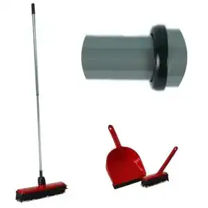 Besen novaliv gummi mit teleskopstiel kehrgarnitur friseur set