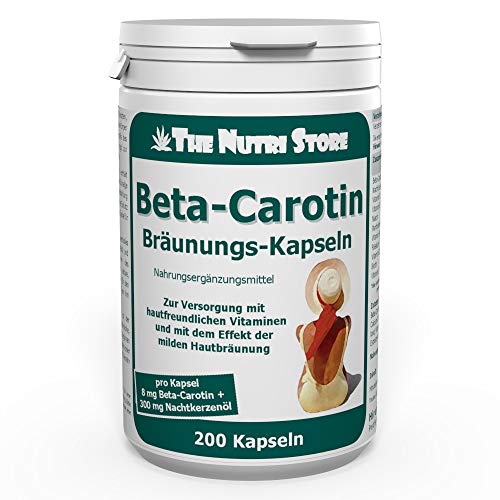 Beta-Carotin The Nutri Store Carotin Bräunungskapseln 200 Stk.