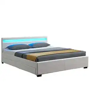 Bett 140x200 juskys polsterbett lyon 140x200 cm mit bettkasten