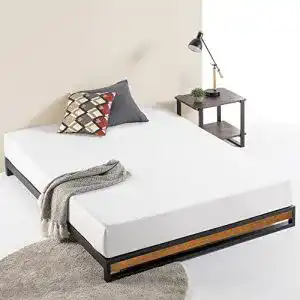 Bett 140x200 zinus suzanne hoehe 15cm metall und holz