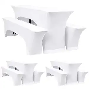 Bierbankhussen ymhpride drei 3er set elastische biertischhussen