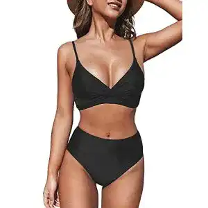 Bikini cupshe damen set crossover high waist bademode