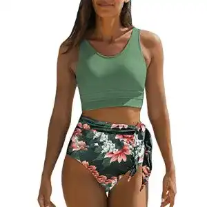 Bikini high waist dokotoo damen bikini set high waist bauchweg