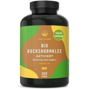 Bockshornklee TRUE NATURE Bio Aktiviert – Big Pack: 360 Kapseln