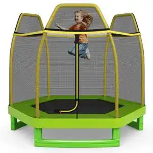 Bodentrampolin costway o223cm gartentrampolin