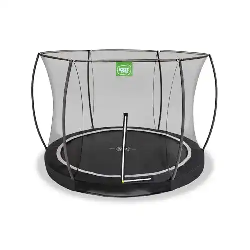 Bodentrampolin EXIT Toys Black Edition rund für den Garten