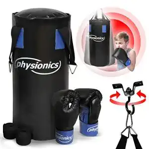 Boxsack kind physionics kinder boxsack set mit boxhandschuhen