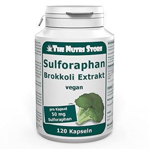 Brokkoli-Kapseln The Nutri Store Sulforaphan 50 mg vegane Kapseln