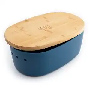 Brotkasten bambus dolce mare blaue brotbox huebsch