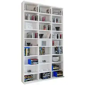 Buecherregal vcm holz cd dvd standregal medienregal