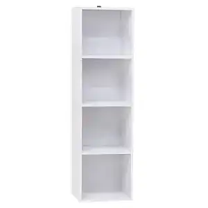Buecherregal woltu mit 4 faechern wuerfelregal weiss standregal