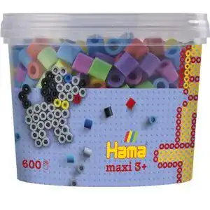 Buegelperlen hama perlen 8571 dose mit ca 600 bunten maxi