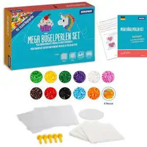 Buegelperlen smowo 10 000 set inkl 15 farben steckplatten