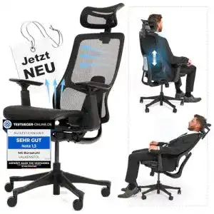 Buerostuhl netzruecken valkenstol m5 ergonomischer buerostuhl
