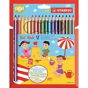 Buntstifte stabilo dreikant buntstift trio dick 18er pack