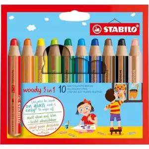 Buntstifte stabilo woody 3in1 farbstift 10er etui