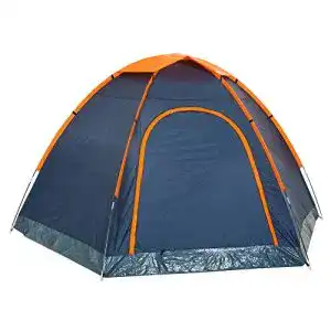 Campfeuer zelt campfeuer zelt hexone fuer 4 personen orange blau