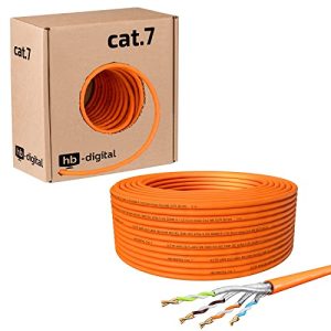 Cat-7-Verlegekabel HB-DIGITAL 50m CAT.7 Netzwerkkabel LAN - cat 7 verlegekabel hb digital 50m cat 7 netzwerkkabel lan