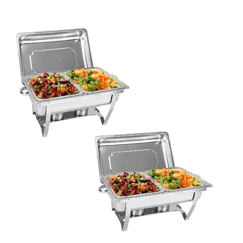 Chafing Dish Dhouse 9L Edelstahl Speisenwärmer