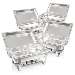 Chafing dish mahlzeit profi set grenoble 4x edelstahl
