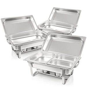 Chafing Dish Mahlzeit Profi Set Montpellier, 3X Edelstahl - chafing dish mahlzeit profi set montpellier 3x edelstahl