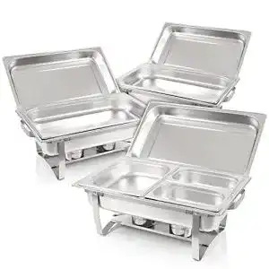 Chafing dish mahlzeit profi set montpellier 3x edelstahl