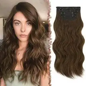 Clip in extensions feshfen clip in extensions 4pcs 50 cm voller kopf