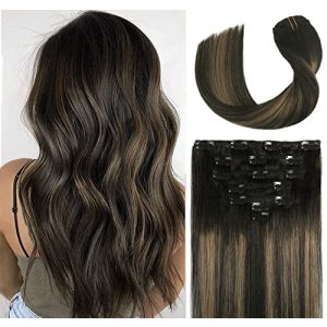 Clip-in-Extensions VARIO HAIR Clip in Extensions Echthaar Balayage