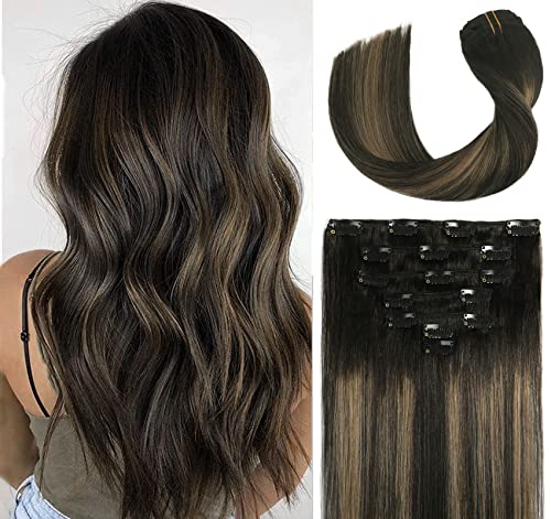 Clip-in-Extensions VARIO HAIR Clip in Extensions Echthaar Balayage