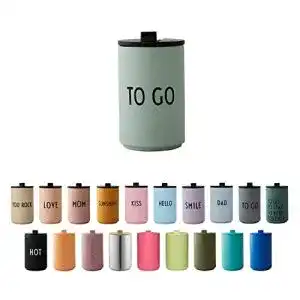 Coffee to go becher design letters thermobecher to go