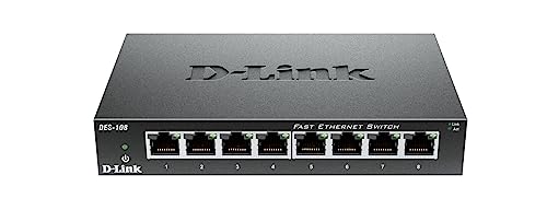 D-Link-Switch D-Link DES-108 8-Port Layer2 Fast Ethernet Switch