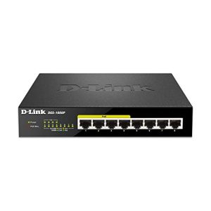 D-Link-Switch D-Link DGS-1008P Switch, Netzwerk-Switch