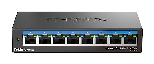 D-Link-Switch D-Link DMS-108 8-Port Multi-Gigabit Unmanaged