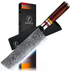Damast hackmesser f fanteck fanteck kochmesser nakiri