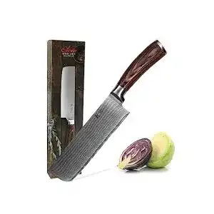 Damast hackmesser wakoli edib damastmesser nakiri messer
