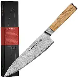 Damast kuechenmesser klamer damast chefmesser 20cm