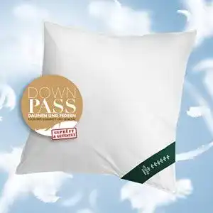 Daunenkissen 80x80 voyal linnen wolkenpolster