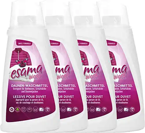 Daunenwaschmittel Esama Wash 4x1L für 64 Waschgänge