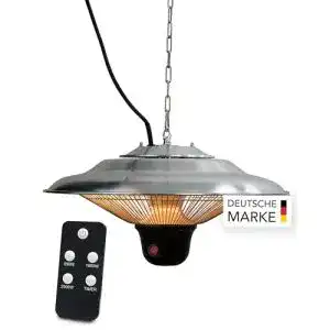 Deckenheizstrahler druline 1500w mit fernbedienung o45cm
