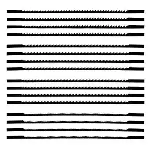 Dekupiersaegeblatt soundzero 16 stuecke mit stift
