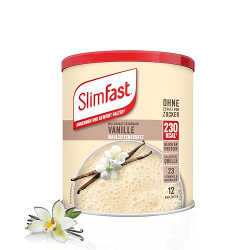 Diät-Shakes SlimFast Milchshake Pulver Vanille, Kalorienreduzierter - diaet shakes slimfast milchshake pulver vanille kalorienreduzierter