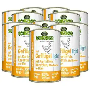 Diaetfutter hund schecker nassfutter hundemenue gefluegel light