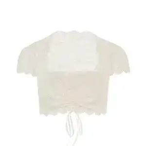 Dirndlbluse nina von c spitzen valeska fuer damen champagner